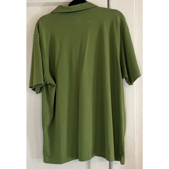 Patagonia Polo Shirt Men’s XL Green 1/4 Zip Organic Cotton Poly Stretch Golf - Picture 2 of 8